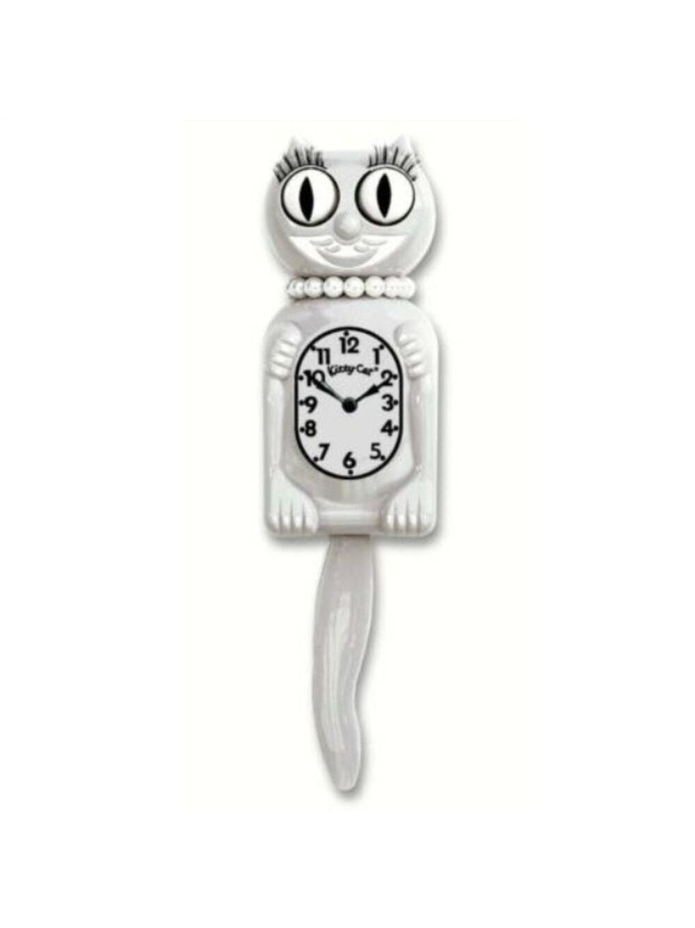 Urban Outfitters White Miss Kitty-Cat Kit-Cat clock Kat Klock
